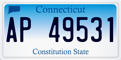 CT license plate AP49531