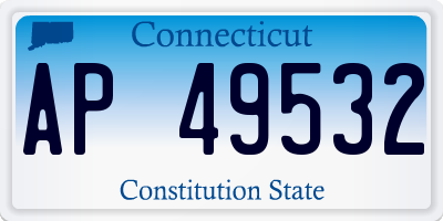 CT license plate AP49532