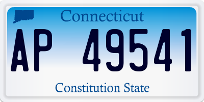 CT license plate AP49541