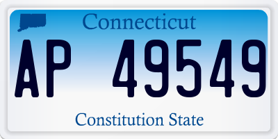 CT license plate AP49549