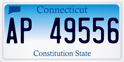 CT license plate AP49556