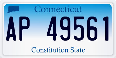 CT license plate AP49561