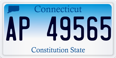 CT license plate AP49565