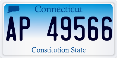 CT license plate AP49566