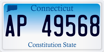 CT license plate AP49568
