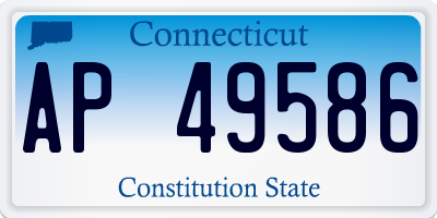 CT license plate AP49586