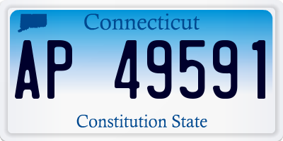 CT license plate AP49591