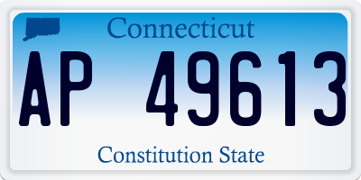 CT license plate AP49613