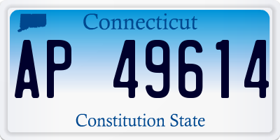 CT license plate AP49614