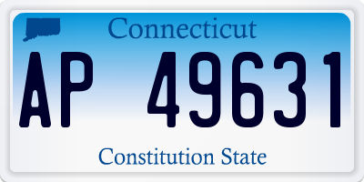 CT license plate AP49631
