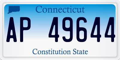 CT license plate AP49644