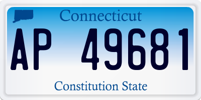 CT license plate AP49681