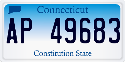 CT license plate AP49683