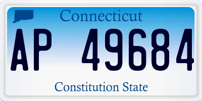 CT license plate AP49684