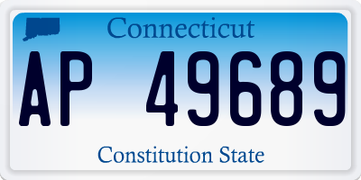 CT license plate AP49689