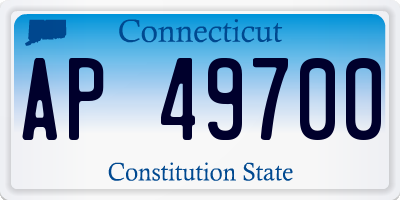 CT license plate AP49700