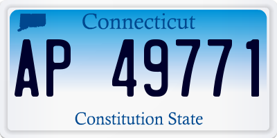 CT license plate AP49771