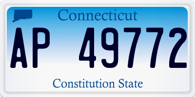 CT license plate AP49772