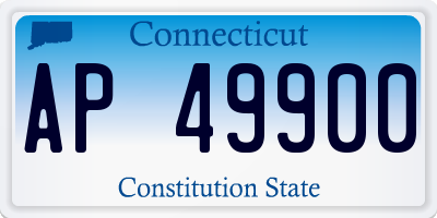 CT license plate AP49900