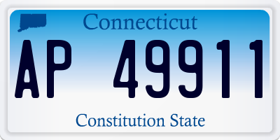CT license plate AP49911