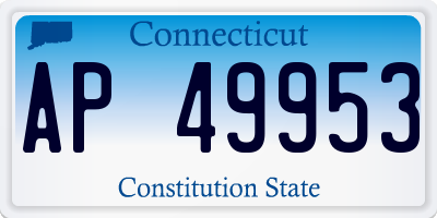 CT license plate AP49953
