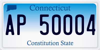 CT license plate AP50004