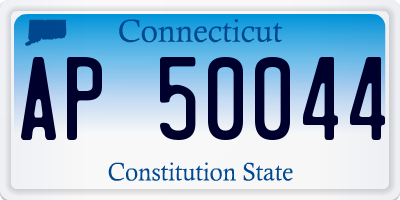 CT license plate AP50044