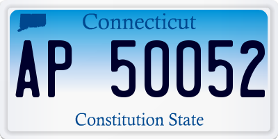 CT license plate AP50052