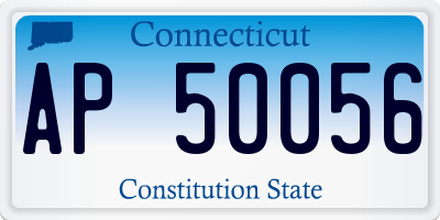 CT license plate AP50056