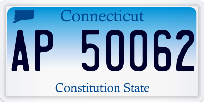 CT license plate AP50062