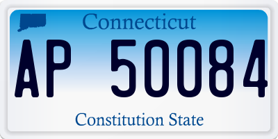 CT license plate AP50084