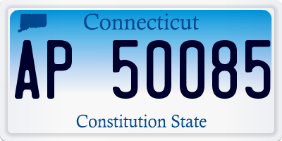 CT license plate AP50085