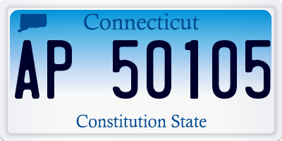 CT license plate AP50105