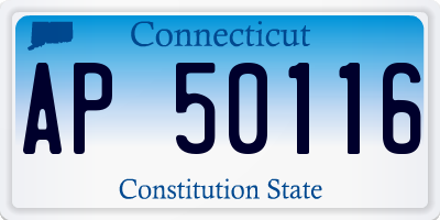 CT license plate AP50116