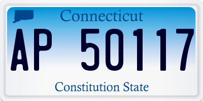 CT license plate AP50117