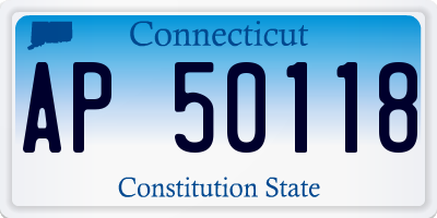 CT license plate AP50118