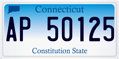 CT license plate AP50125