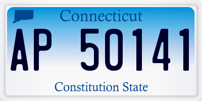 CT license plate AP50141