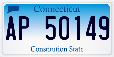 CT license plate AP50149
