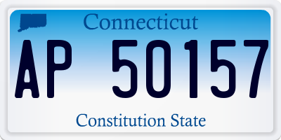 CT license plate AP50157