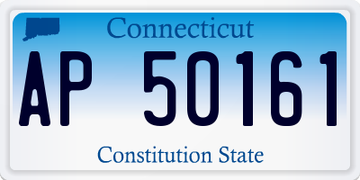 CT license plate AP50161