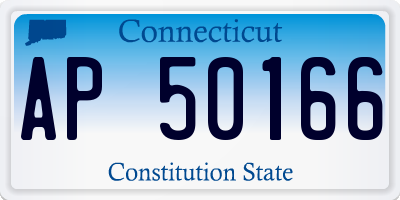 CT license plate AP50166