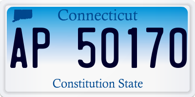 CT license plate AP50170
