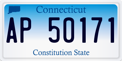 CT license plate AP50171