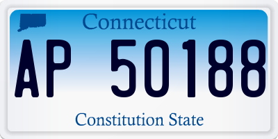 CT license plate AP50188