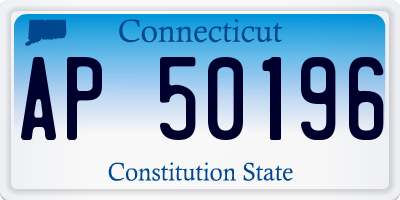 CT license plate AP50196