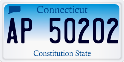 CT license plate AP50202