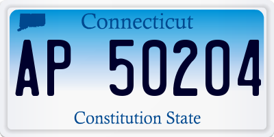 CT license plate AP50204
