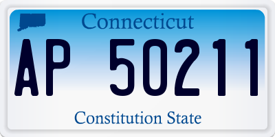CT license plate AP50211