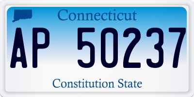 CT license plate AP50237